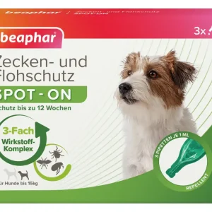 Kracherpreis beaphar Zecken- und Flohschutz SPOT-ON 3x1 ml